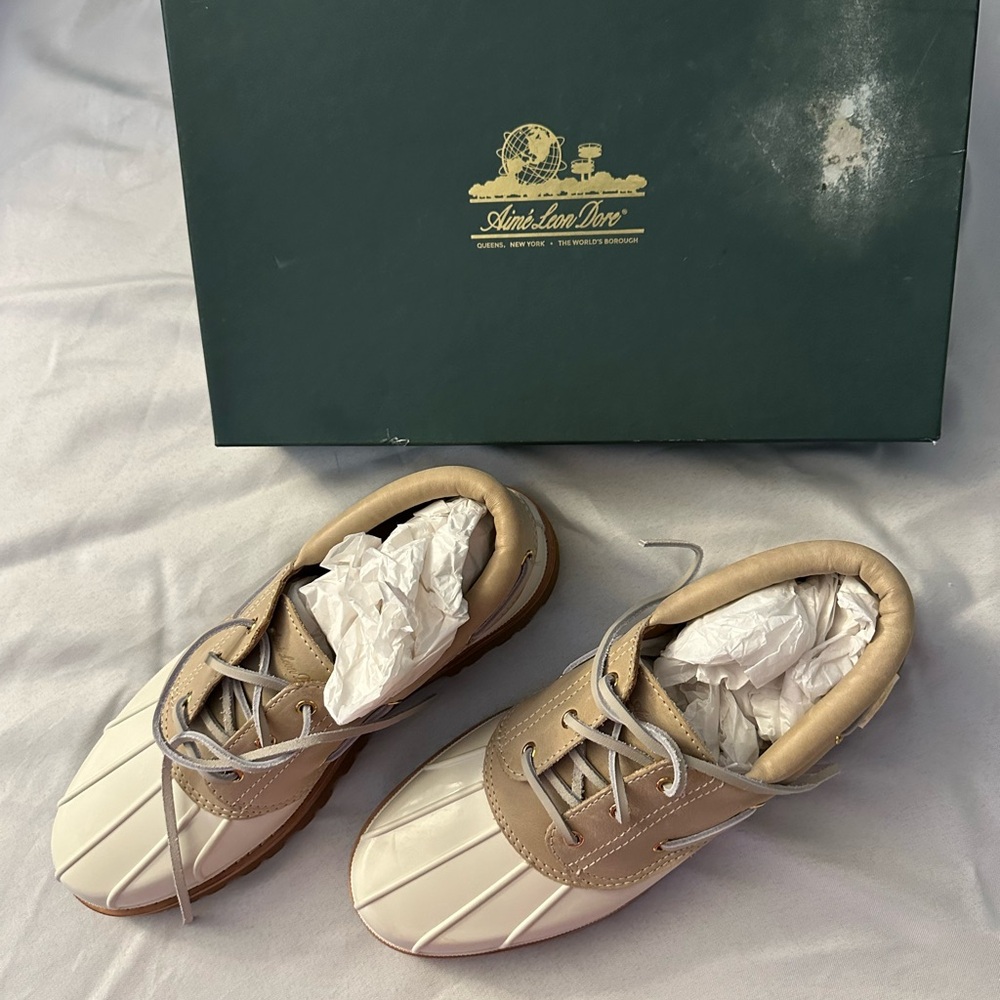 Aime Leon Dore Papia Duck Boot cream/tan size 11 NEW box slightly damaged - Picture 7 of 7